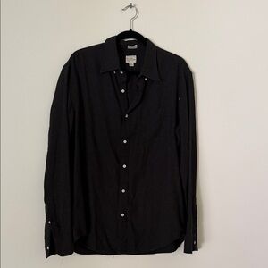 J. Crew men’s Black Button-Up Shirt size XL